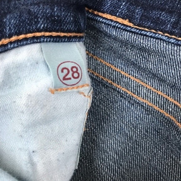 J Brand Dark Wash Straight Bootcut Jeans Size 28 Low Rise Y2K Denim - Picture 8 of 10